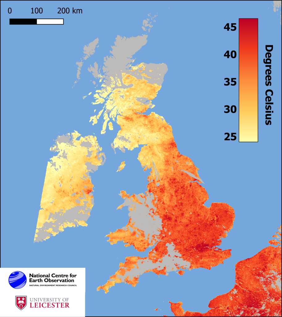 NCEOHeathrow breaks UK’s Land Surface Temperature record NCEO