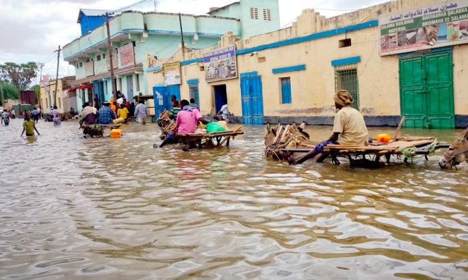 Flooding in Beletweyne, Somalia, 2016.