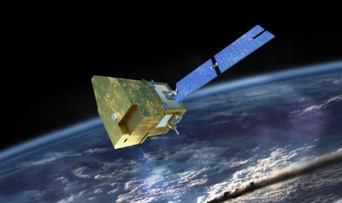 Artists impression of MicroCarb satellite image from CNES