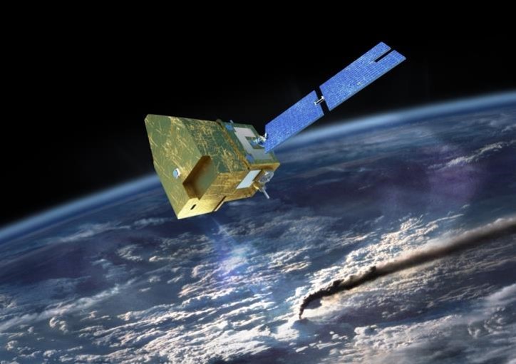 Artists impression of MicroCarb satellite image from CNES
