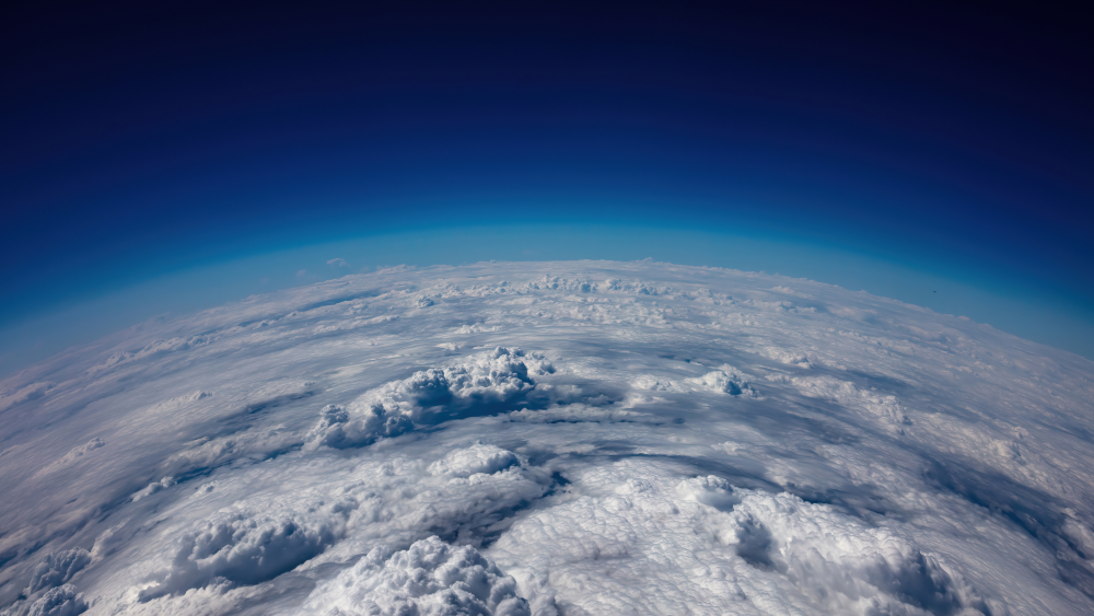 Clouds above the Earth