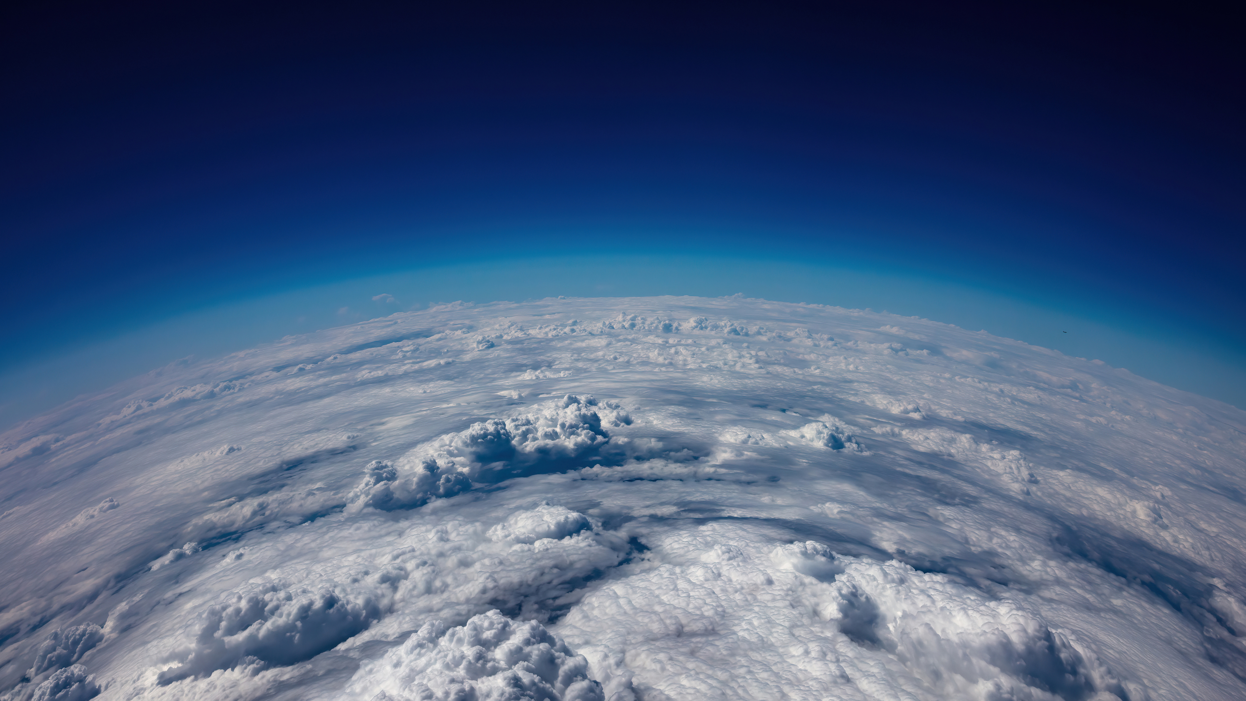 Clouds above the Earth