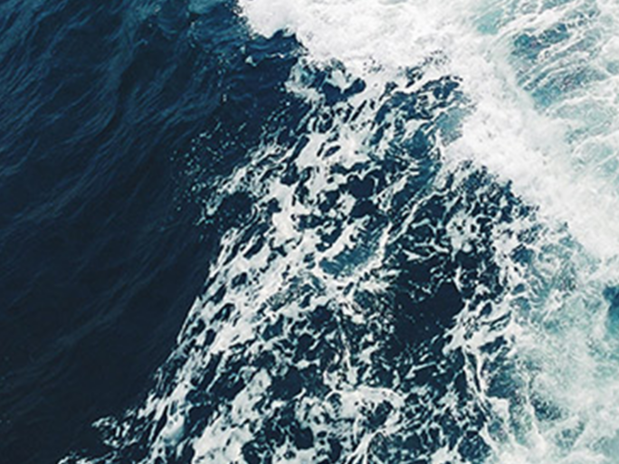 Ocean waves from above