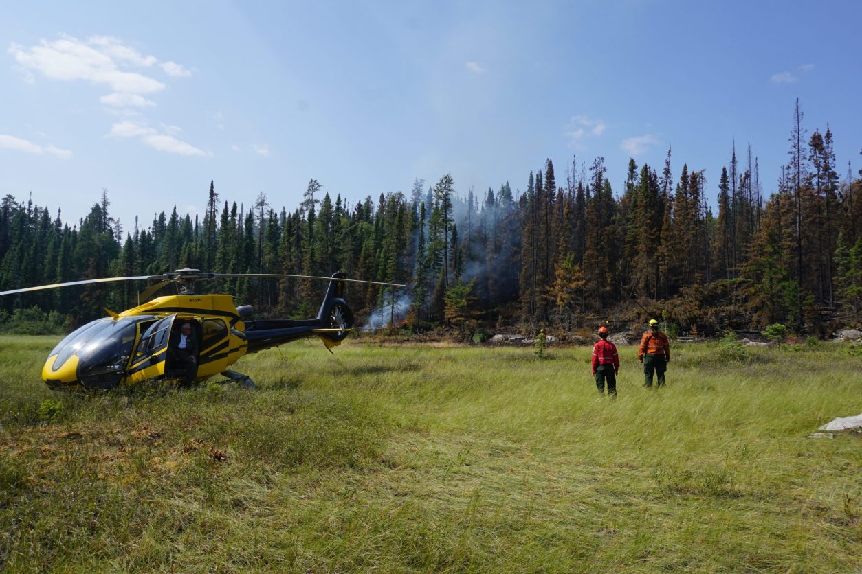 King's wildfire team on campaign in Canada